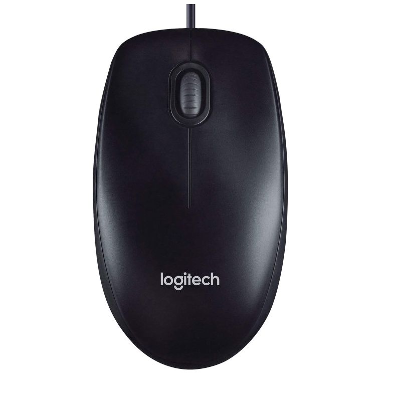 Logitech M90 USB Wired Optical Mouse 1000 DPI for PC Laptop Mac Full Size Comfort smooth moverL - SuperSaverAU - view 1