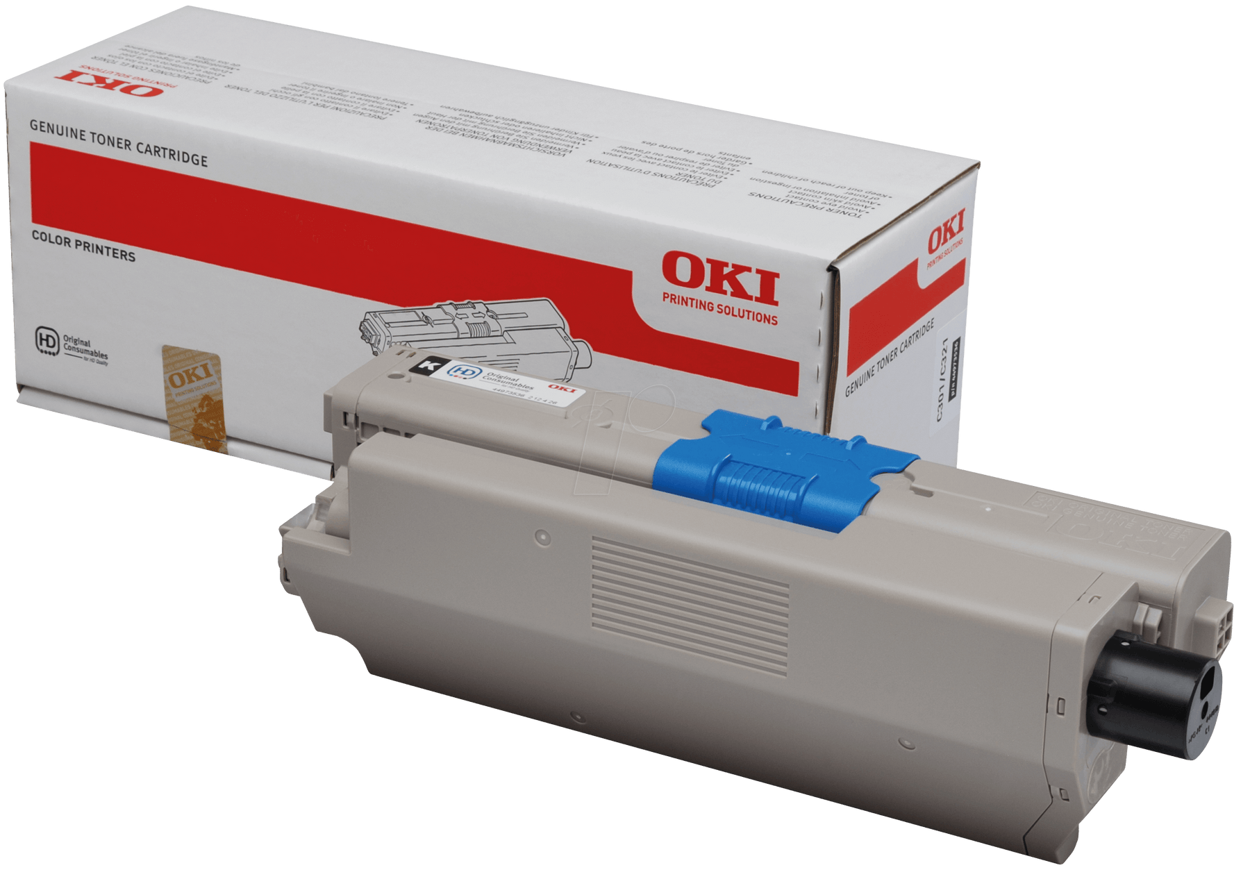 OKI Black Toner Cartridge for C301 Printer - SuperSaverAU - view 1