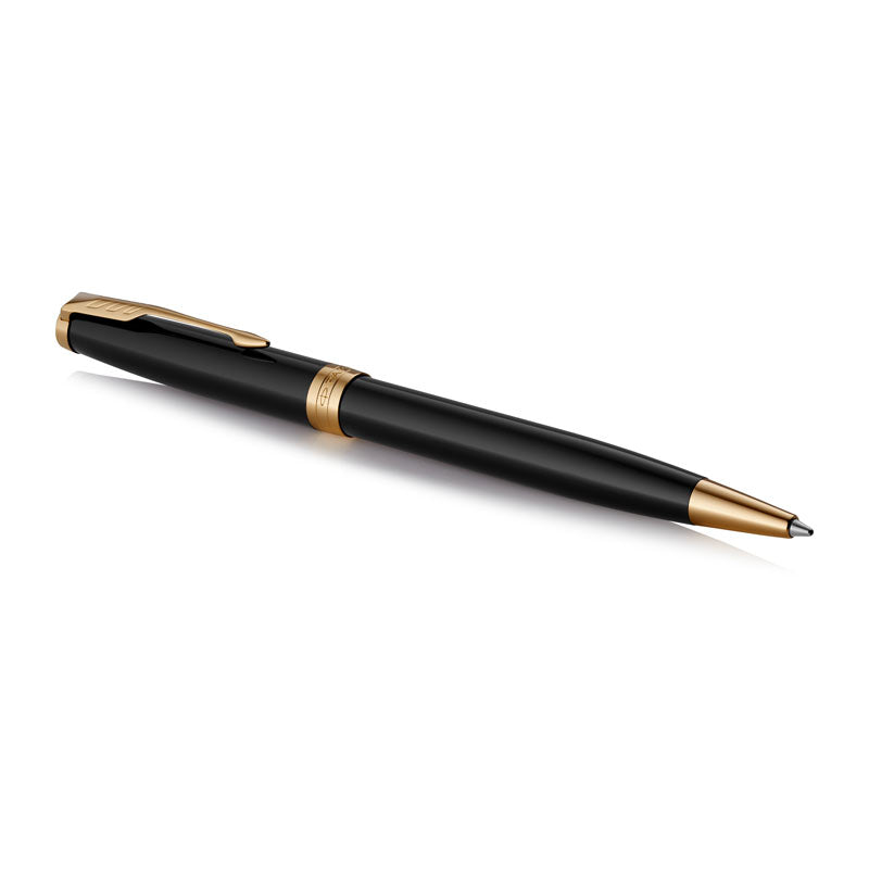 PARKER Sonnet Black Lacq GT Ball Pen - Elegant Design, Smooth Writing - SuperSaverAU - view 2
