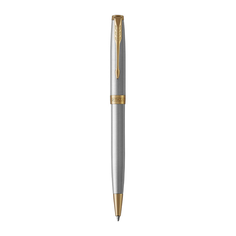 PARKER Sonnet Stainless Steel GT Ball Pen - Elegant Design, Smooth Writing - SuperSaverAU - view 1
