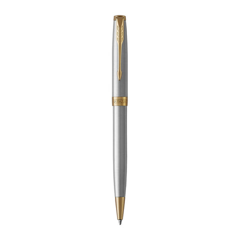 PARKER Sonnet Stainless Steel GT Ball Pen - Elegant Design, Smooth Writing - SuperSaverAU - view 1