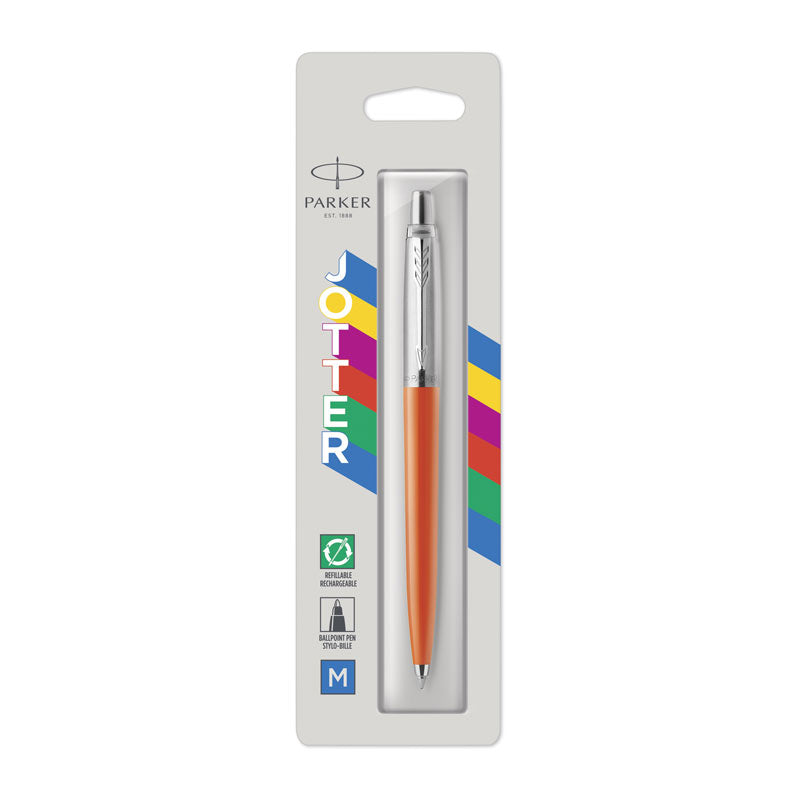 PARKER Jotter Original Orange Ball Pen - Classic Design, Smooth Writing - SuperSaverAU - view 2
