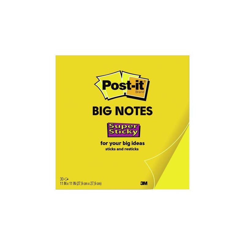 Post-It Note Super Sticky Yellow Big Notes 279x279 - SuperSaverAU - view 1