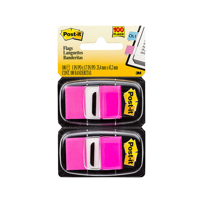 POST-IT Flag 680-BP2 Pink Pack of 2 Bx6 - SuperSaverAU - view 2