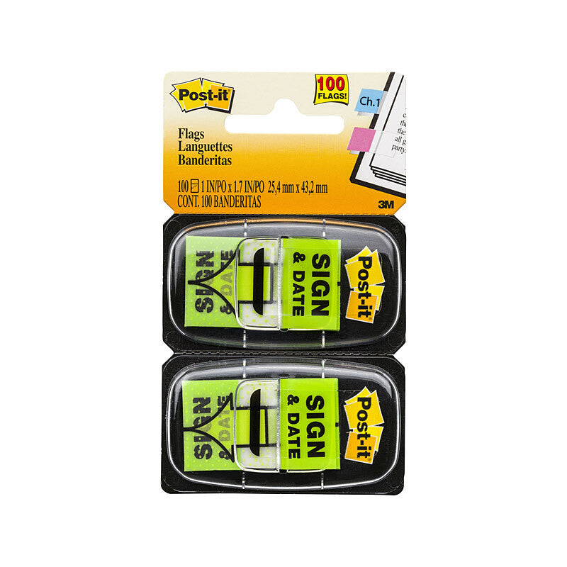POST-IT Flag 680-SD2 SgnDte Pack of 2 Box of 6 - SuperSaverAU - view 2