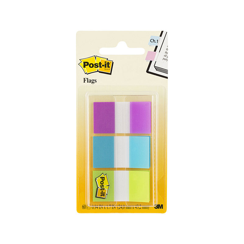 POST-IT Flag 680-PBG Pack of 3 Bx6 - SuperSaverAU - view 1