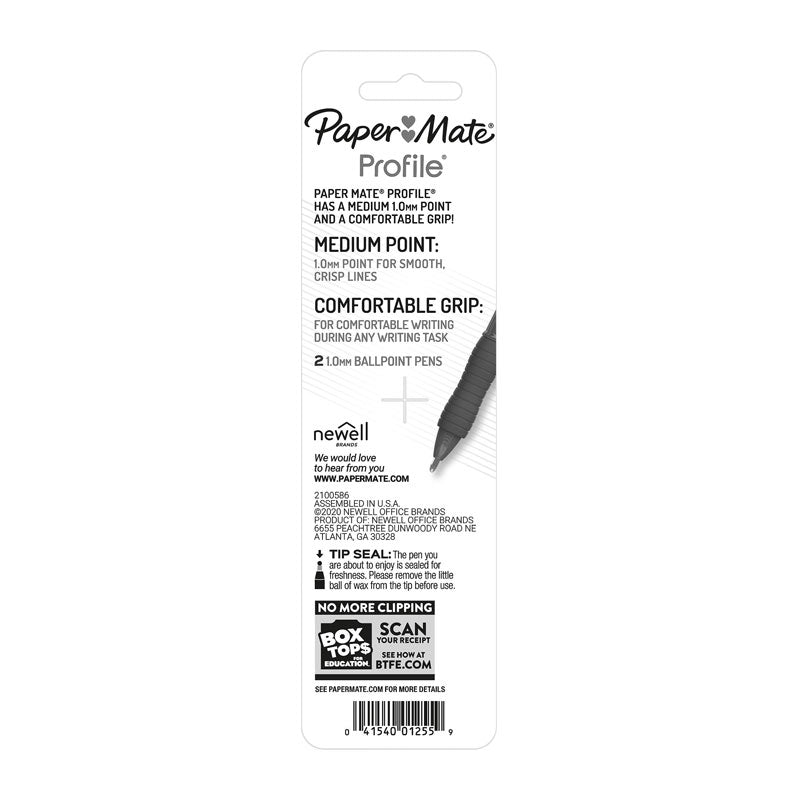 PAPER MATE Profi RT 1.0 Ball Pen Black Pack of 12 (2 Boxes of 6) - SuperSaverAU - view 2