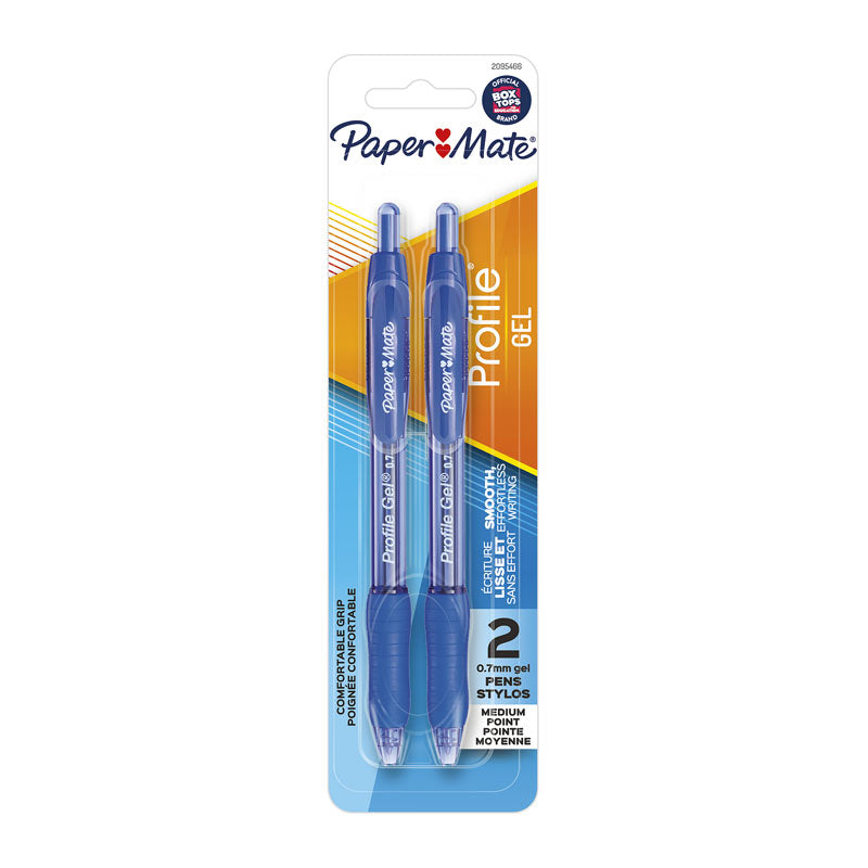 PAPER MATE Profile Pen 0.7mm Blue - Pack of 2 Boxes (6 Pens Each) - SuperSaverAU - view 1