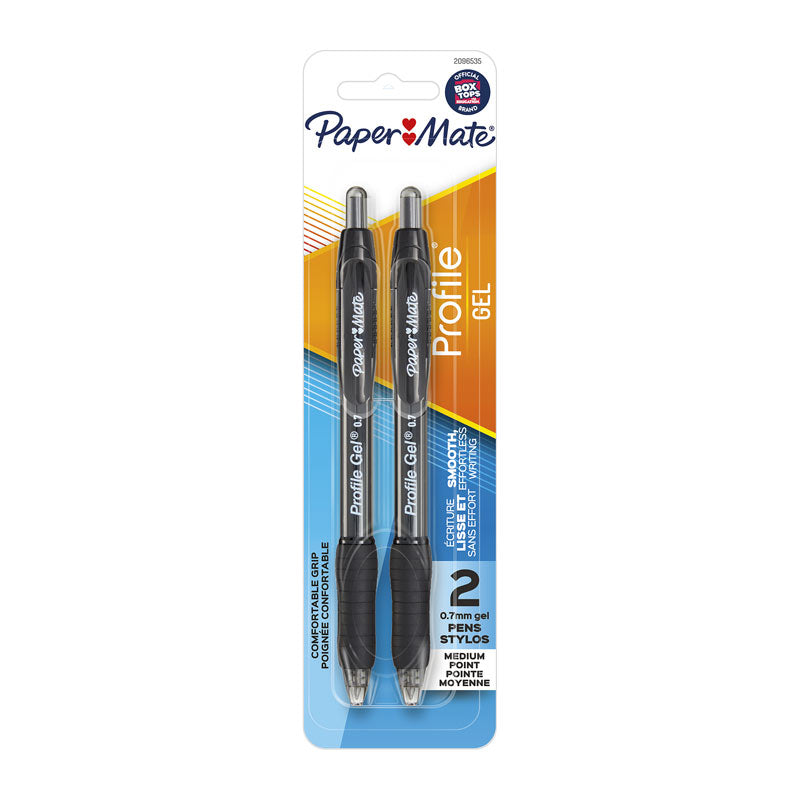 PAPER MATE Profile Pen 0.7mm Black - Pack of 2 Boxes (6 Pens Total) - SuperSaverAU - view 1