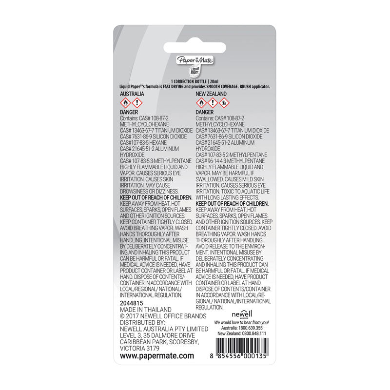 PAPER MATE LP Correct Fluid 20ml Box of 12 - SuperSaverAU - view 5