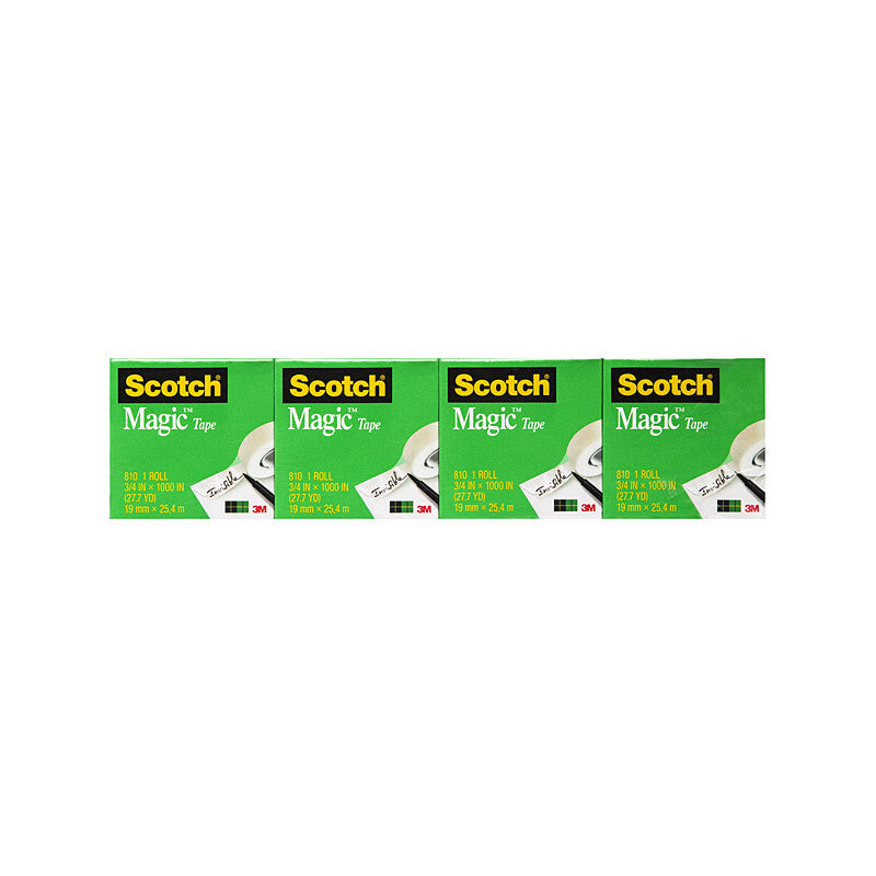 Scotch Magic Tape 19mm x 25M Pack of 16 - Invisible and Removable Adhesive - SuperSaverAU - view 2