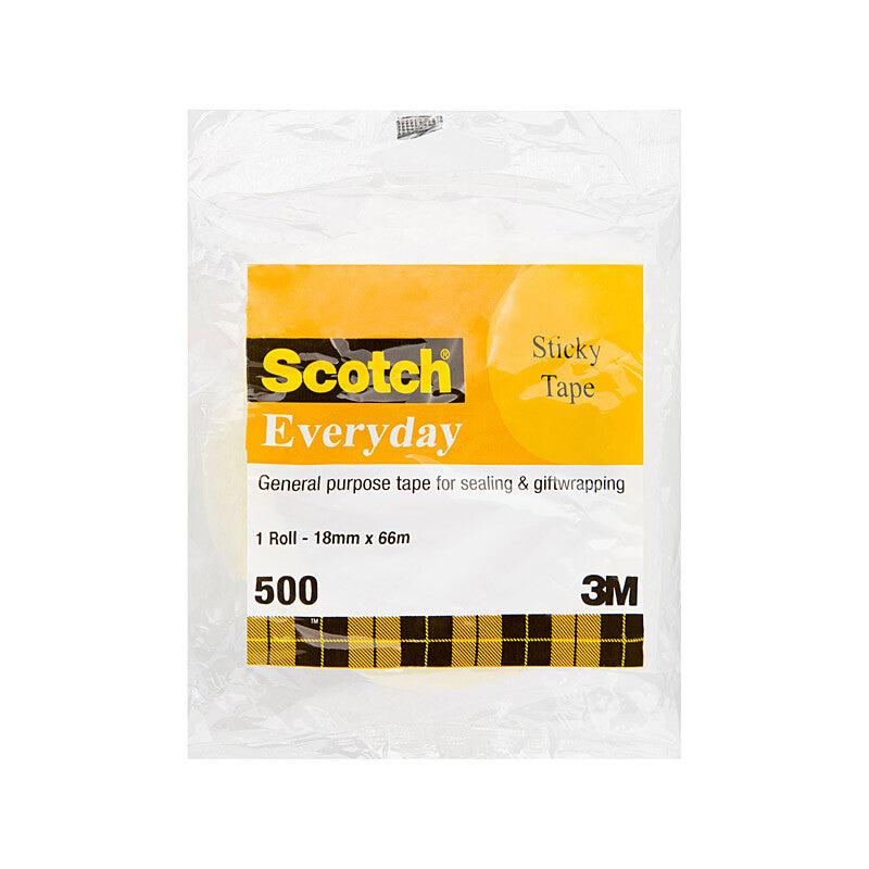 Scotch Sticky Tape 502 18mm x 66M, Pack of 8, Durable and Reliable - SuperSaverAU - view 3
