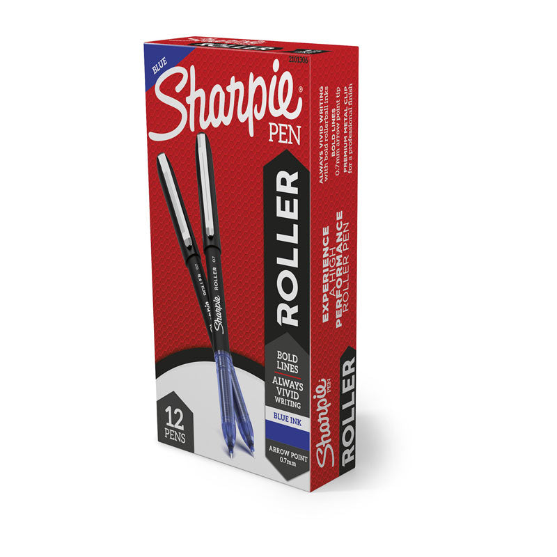 SHARPIE RB 0.7MM Arrow Point Blue Box of 12 - SuperSaverAU - view 1