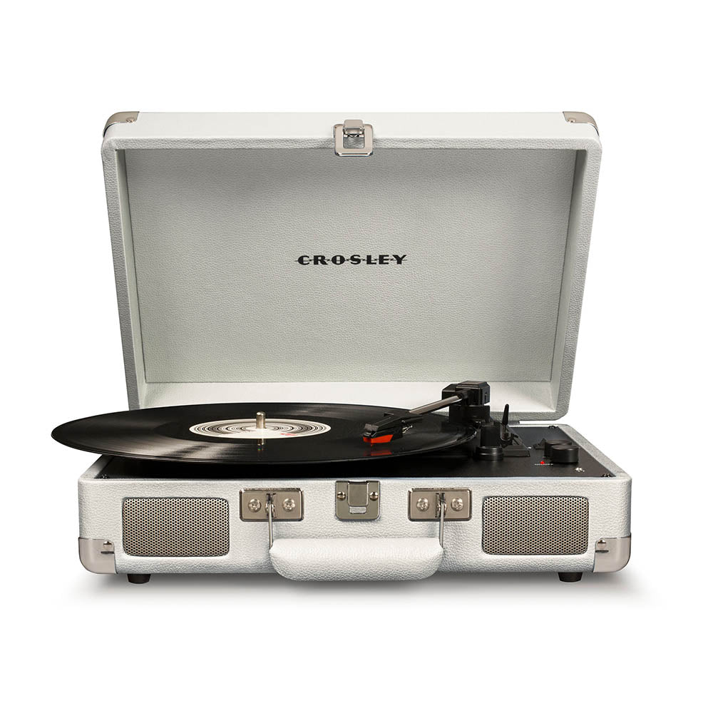 Crosley Cruiser White Sands Bluetooth Portable Turntable with 3-Speed and Record Storage Crate - SuperSaverAU - view 1