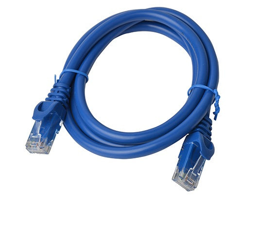 8WARE Cat6a UTP Ethernet Cable 1m Snagless Blue - SuperSaverAU - view 1
