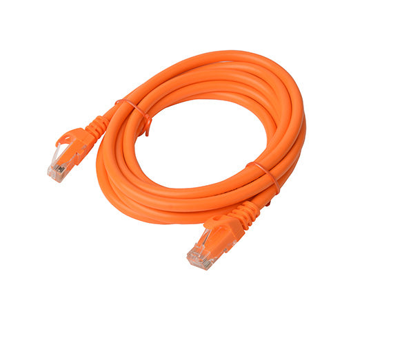 8WARE Cat6a UTP Ethernet Cable 3m Snagless Orange - SuperSaverAU - view 1