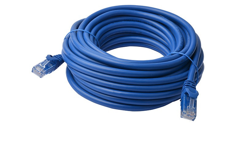 8WARE Cat6a UTP Ethernet Cable 40m Snagless Blue - SuperSaverAU - view 1