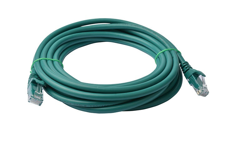 8WARE Cat6a UTP Ethernet Cable 5m Snagless Green - SuperSaverAU - view 1