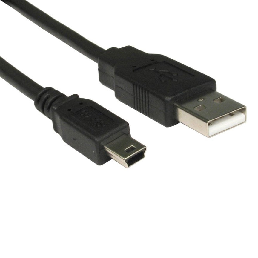 8WARE 8Ware USB 2.0 Cable 1m A Male to Mini B Black - SuperSaverAU - view 1