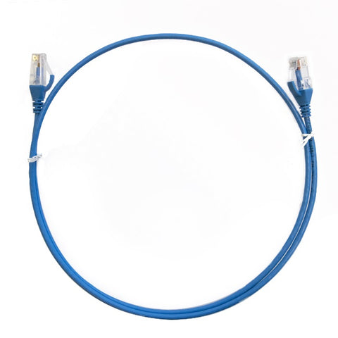 8WARE CAT6 Ultra Thin Slim Cable 50m - Blue Color Premium RJ45 Ethernet Network LAN UTP Patch Cord 26AWG - SuperSaverAU - view 1