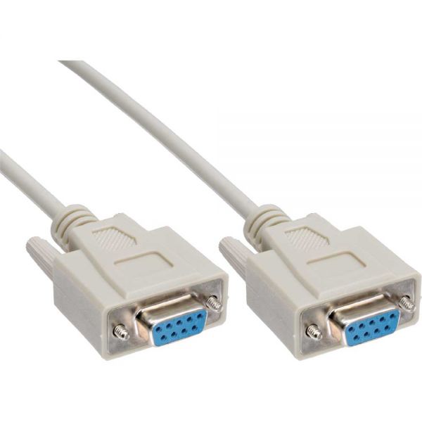 ASTROTEK 3m Serial RS232 Null Modem Cable - DB9 Female to Female 7C 30AWG-Cu Molded Type Wired crossover for data transfer between 2 DTE devices LS - SuperSaverAU - view 1