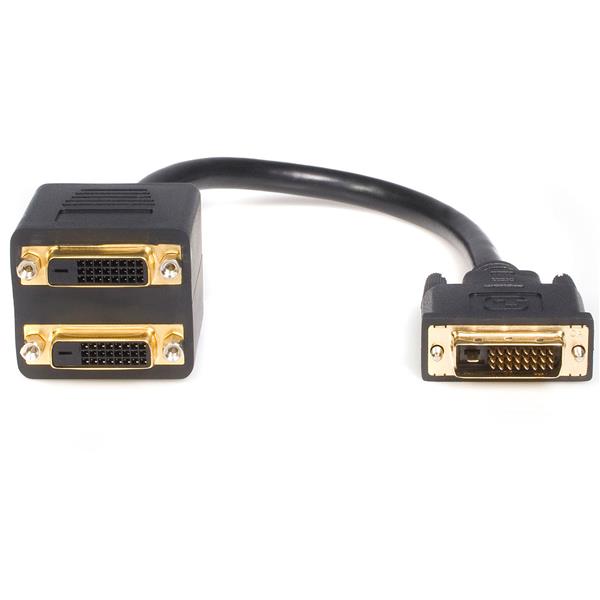 ASTROTEK DVI-D Splitter Cable 24+1 pins Male to 2x Female Gold Plated - SuperSaverAU - view 1