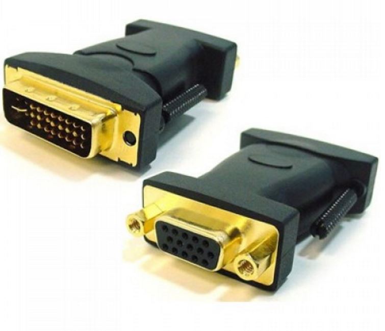 ASTROTEK DVI to VGA Adapter Converter 24+5 pins Male to 15 pins Female Gold Plated - SuperSaverAU - view 1