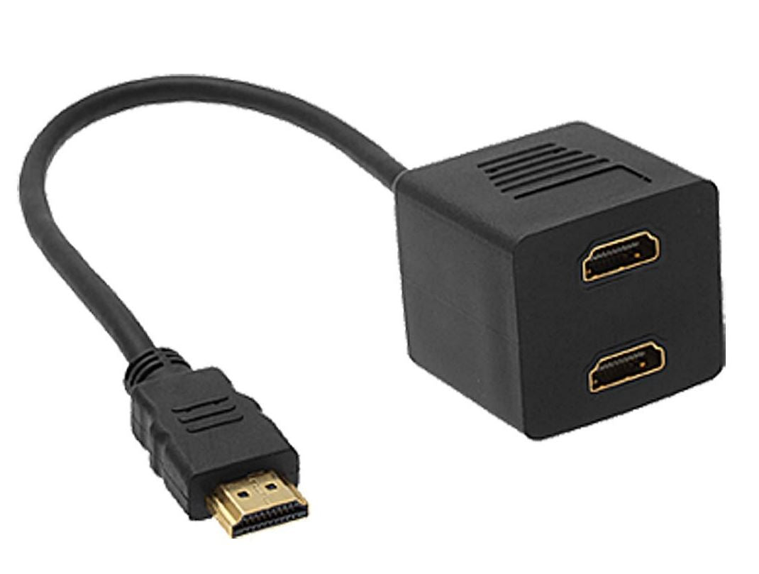 ASTROTEK HDMI Splitter Cable 15cm - v1.4 Male to 2x Female Amplifier Duplicator Full HD 3D - SuperSaverAU - view 1