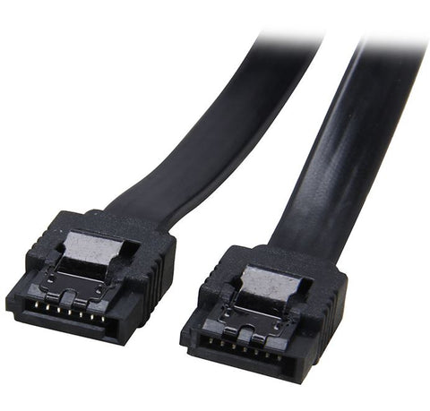 ASTROTEK SATA 3.0 Data Cable 30cm 7 pins Straight to 7 pins Straight with Latch Black Nylon Jacket 26AWG - SuperSaverAU - view 1