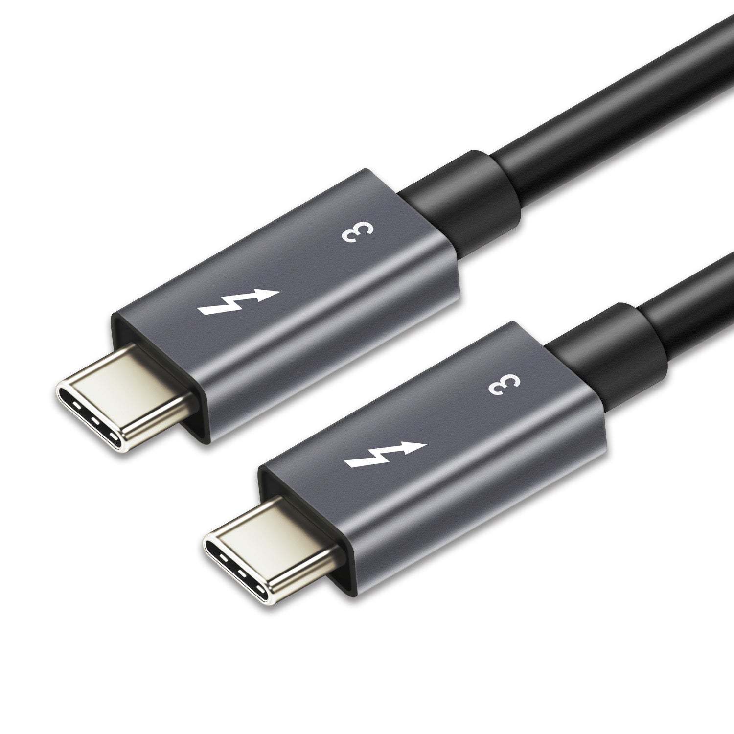 ASTROTEK Thunderbolt 3 USB Type-C to USB Type-C 3.1 Adapter Charger Cable 0.7m - Male to Male with Mini Coax wire support 40Gbps passive chipset - SuperSaverAU - view 1
