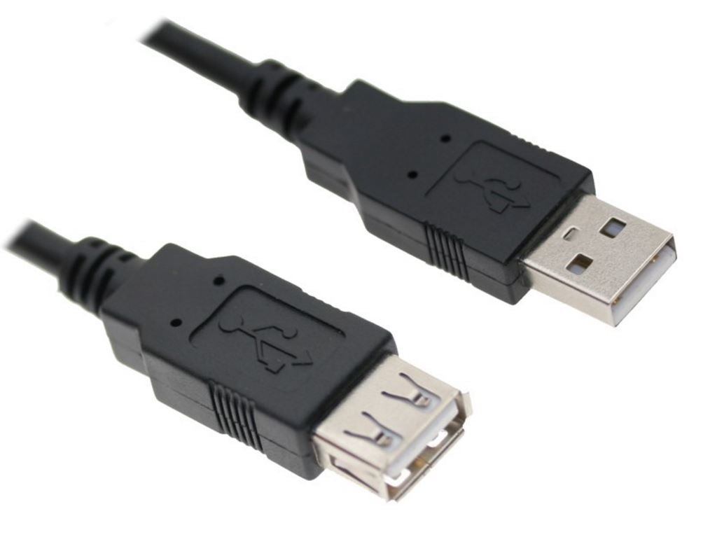 ASTROTEK USB 2.0 Extension Cable 2m - Type A Male to Type A Female Transparent Colour RoHS CBAT-USB2-AA-3M - SuperSaverAU - view 1