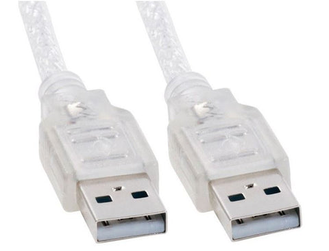 ASTROTEK USB 2.0 Cable 2m - Type A Male to Type A Male Transparent Colour RoHS CB8W-UC-2002AA - SuperSaverAU - view 1