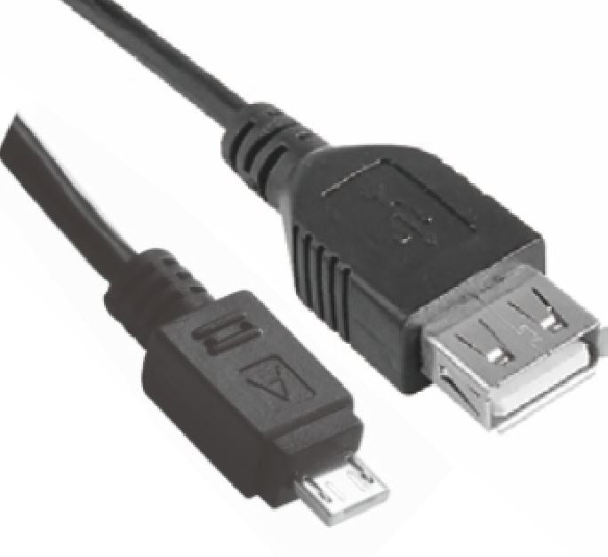 ASTROTEK Micro USB Male to USB Female OTG Adapter Converter Cable Black for Windows Samsung Android Tablet & Mobiles - SuperSaverAU - view 1