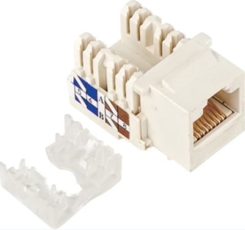 ASTROTEK CAT5e UTP Network Keystone Jack for Socket kit 10ps per pack Poly Bag White LS - SuperSaverAU - view 1