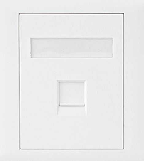 ASTROTEK CAT6 RJ45 Network Wall Face Plate Outlets 86x86mm 1 Port Socket Kit - SuperSaverAU - view 1