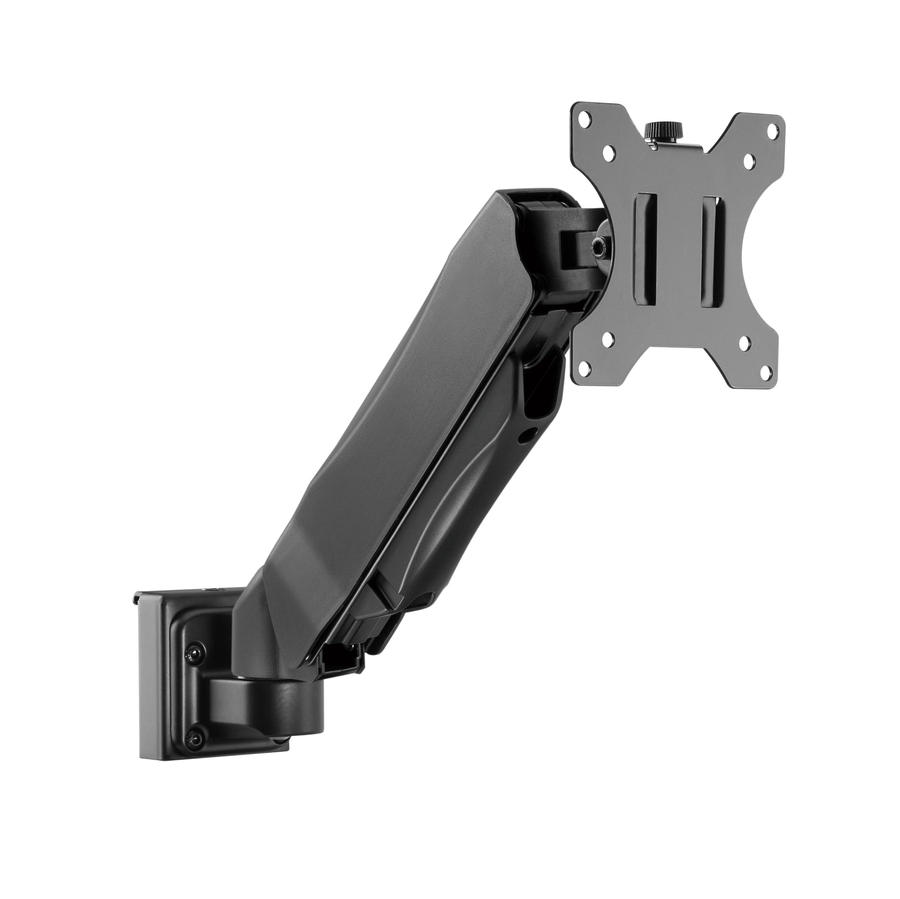 Brateck Slatwall Gas Spring Monitor Arm, Effortless Monitor Height Adjustment with Gas Spring, for 13'-27' Screen, Up to 6.5kg/Screen - SuperSaverAU - view 1