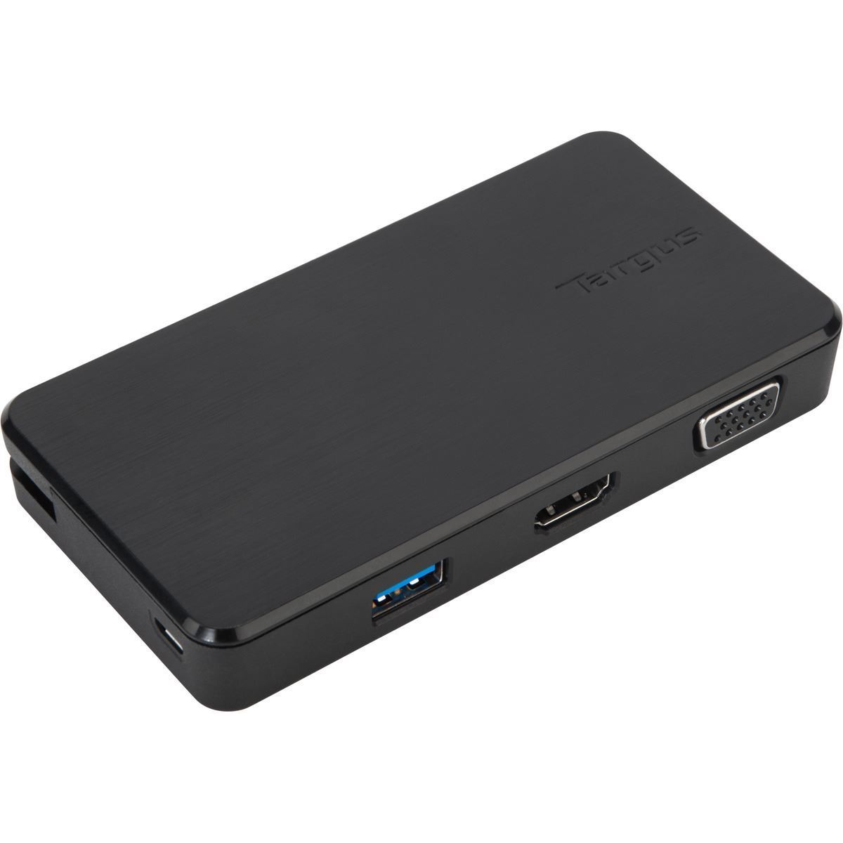 Targus USB 3.0 & USB-C Dual Travel Dock Connects 2 monitors, 1x HDMI 1x VGA, Supports Projectors and HDTVs, PCs, Macs, and Android Devices - SuperSaverAU - view 1