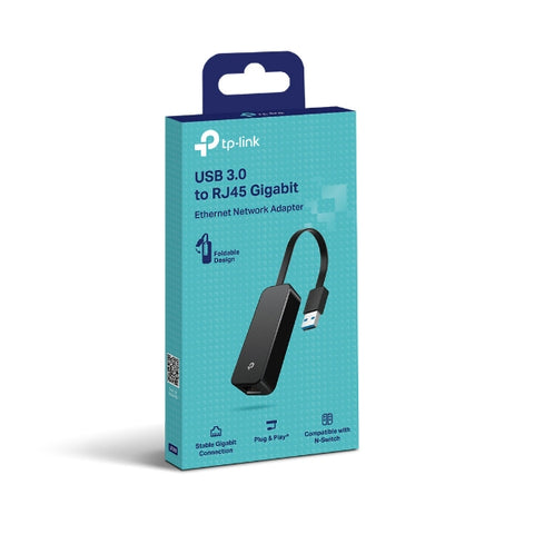 TP-LINK UE306 USB 3.0 to Gigabit Ethernet Network Adapter, Foldable and Portable, Suitable for Ultrabook, Nintendo Switch, Linux, Windows 10/8.1 - SuperSaverAU - view 1