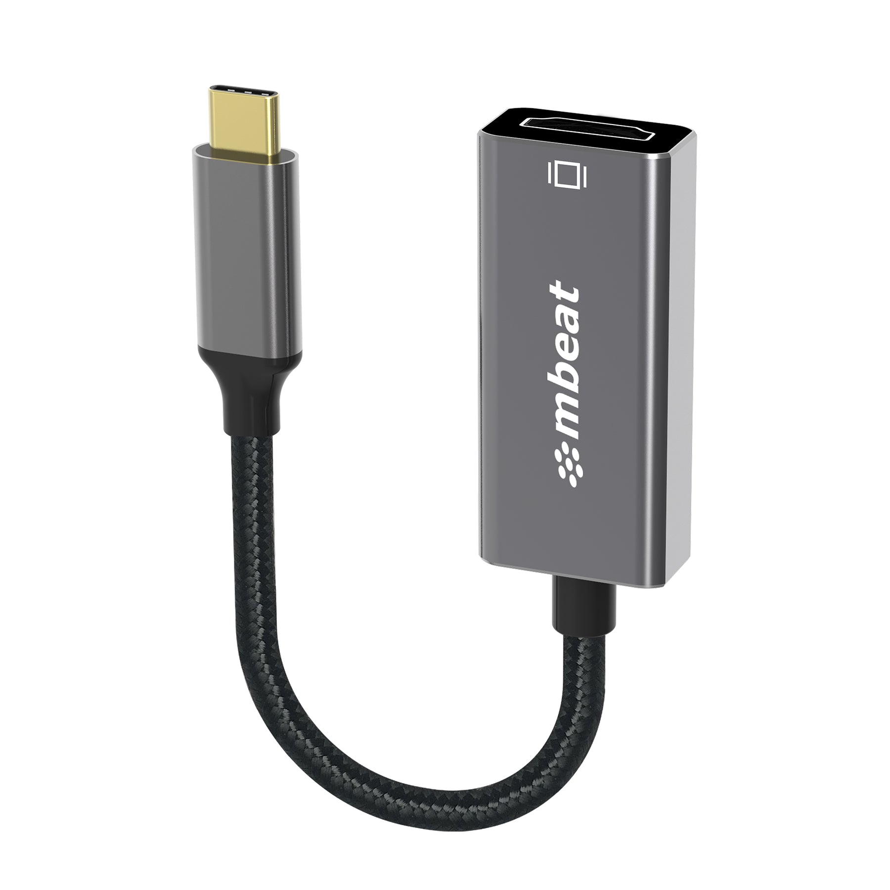 MBEAT Tough Link 1.8m Display Port Cable v1.4 - Connects Computer, Laptop to HDTV, Monitor, Gaming Console, Supports 8K@60Hz (7680×4320) - Space Grey - SuperSaverAU - view 1