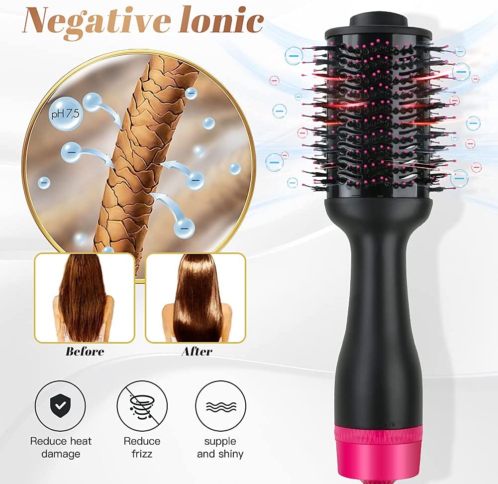 Premium One-Step Hot Air Hair Dryer Brush with Negative Ion AU Plug