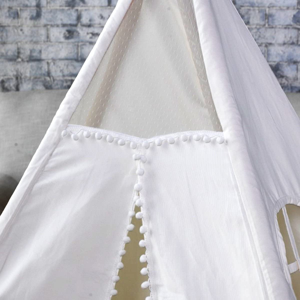 Premium Giant Kids Teepee Tent - Natural Canvas