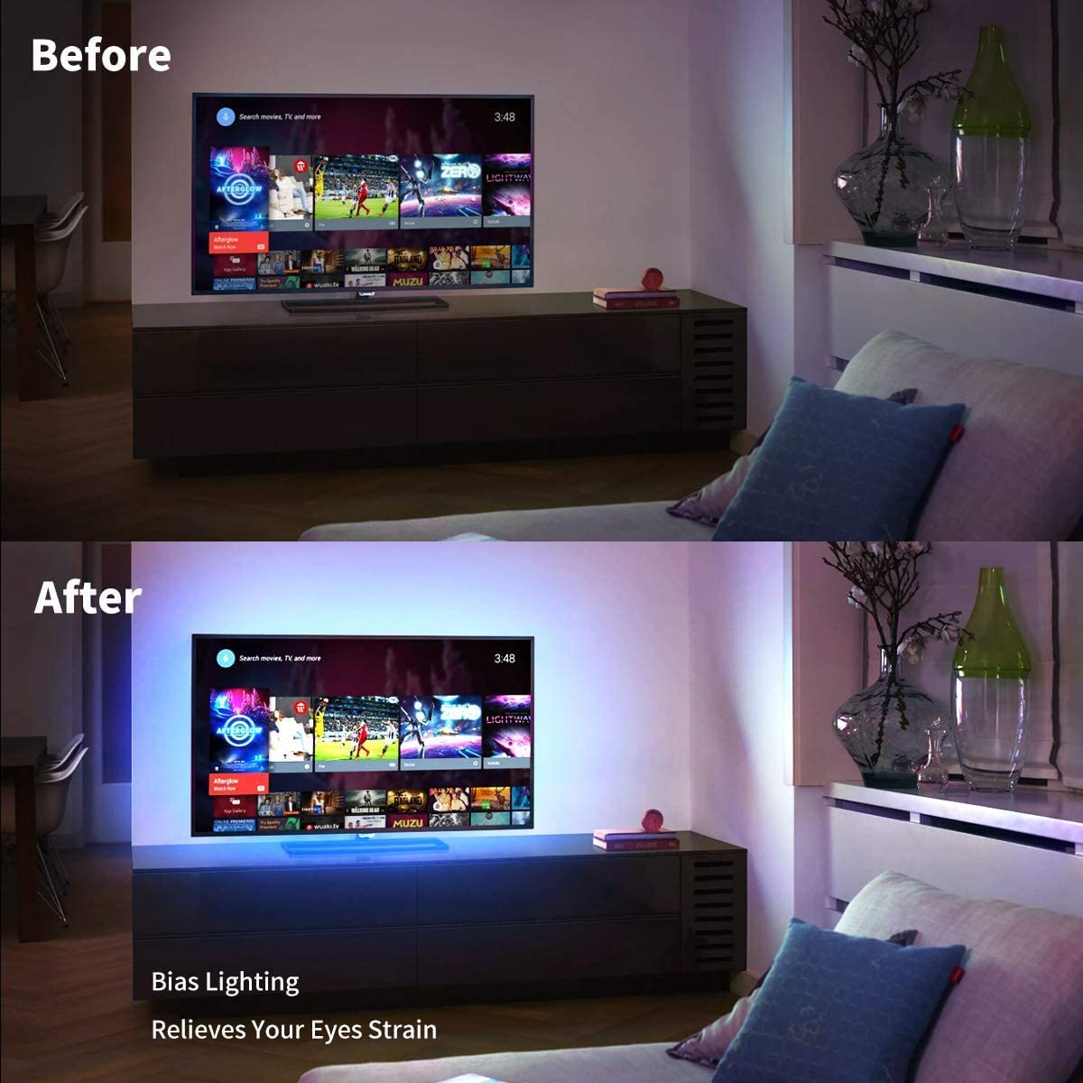 Premium 3M LED Strip Lights for TV Gaming and Computer Setup