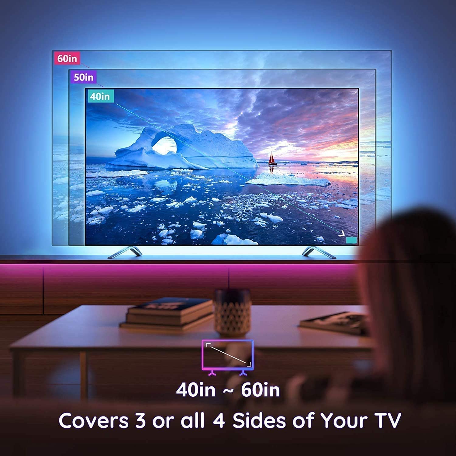 Premium 3M LED Strip Lights for TV Gaming and Computer Setup