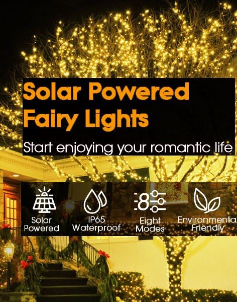 200 Waterproof LED Solar Fairy Lights, 8 Modes, 20m Copper Wire, Outdoor Decor - SuperSaverAU - view 2