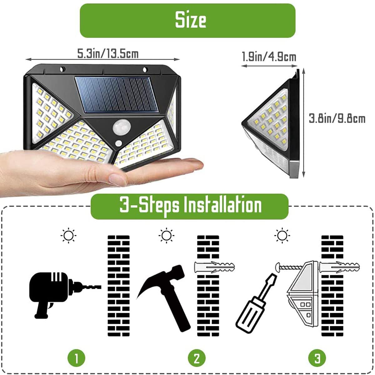 Eicaus 100 Waterproof LED Solar Fairy Light Outdoor, 8 Modes, 4 Pack, 1000 Lumens - SuperSaverAU - view 2
