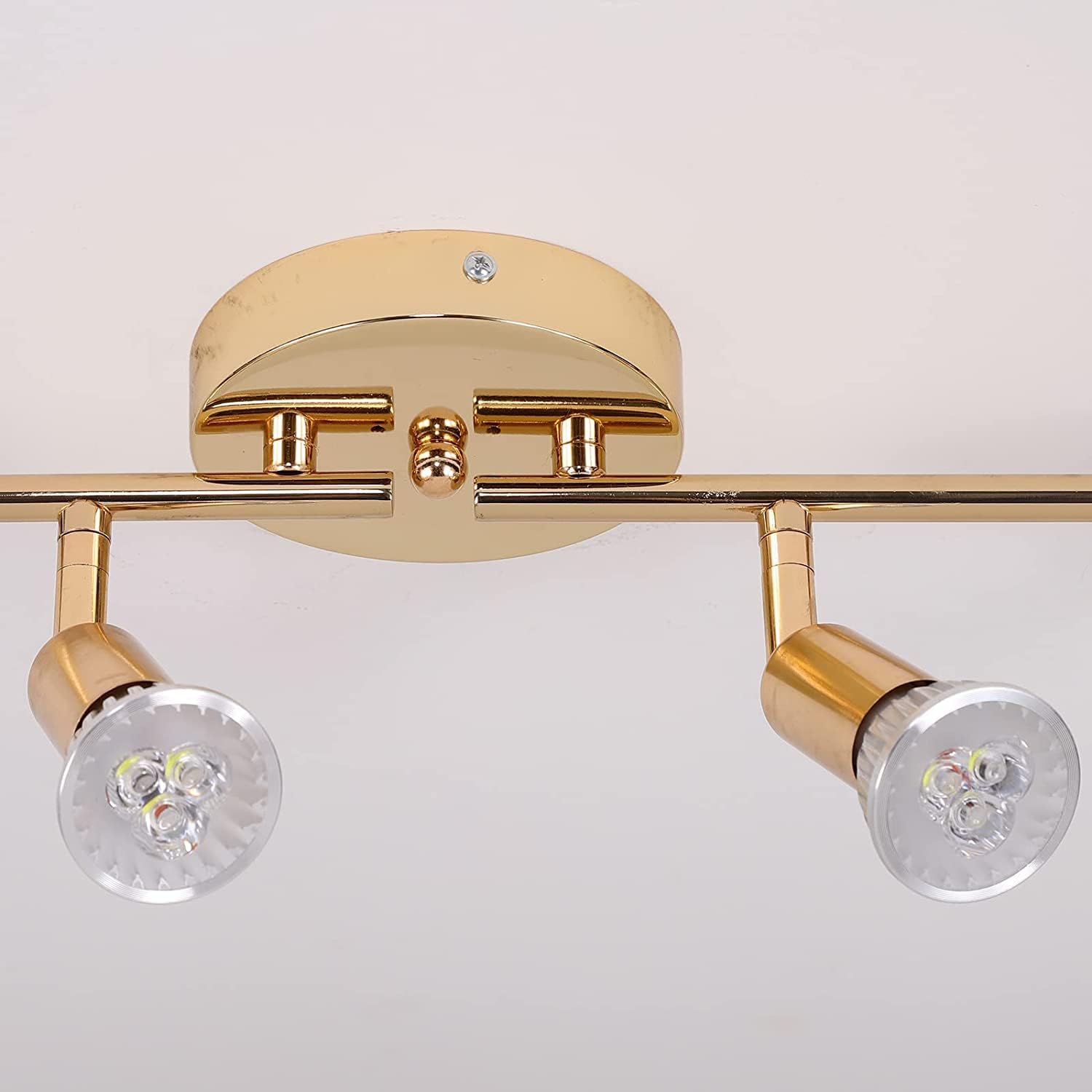 Premium Modern 4 Light LED Track Lighting Kit - Gold