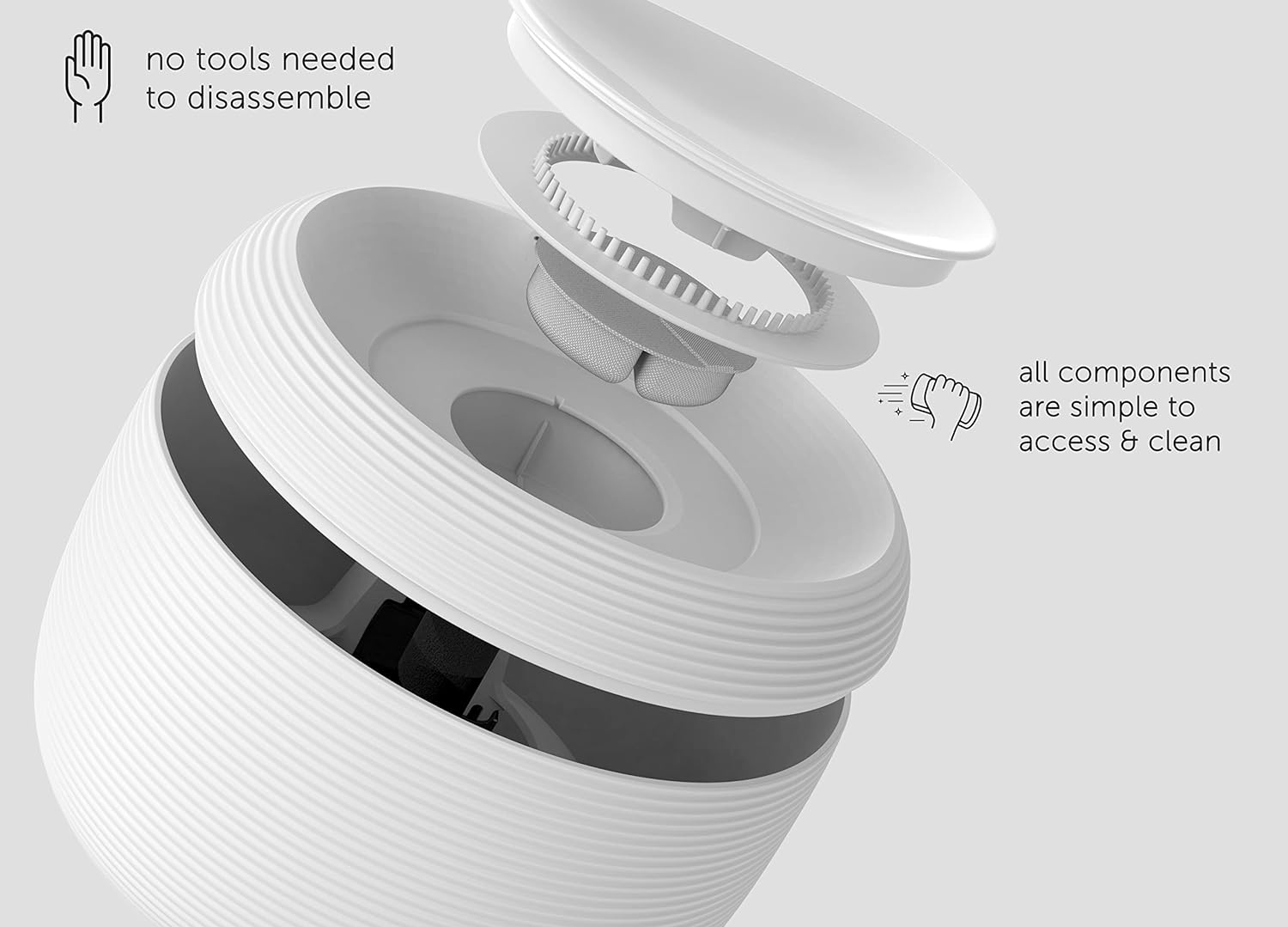 Nugget 2.5L Smart Pet Water Fountain for Cats & Dogs - Whisper-Quiet, Automatic Purge - SuperSaverAU - view 3