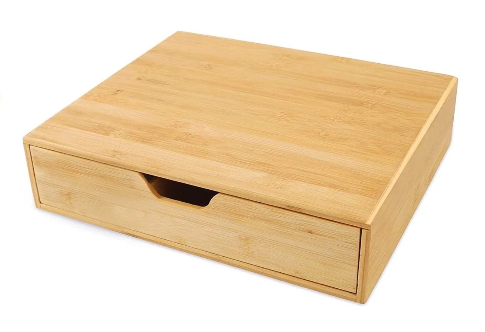 Bamboo K-Cup Holder 35.5x30.5x7.6cm with Adjustable Drawer & 4 Dividers - SuperSaverAU - view 9