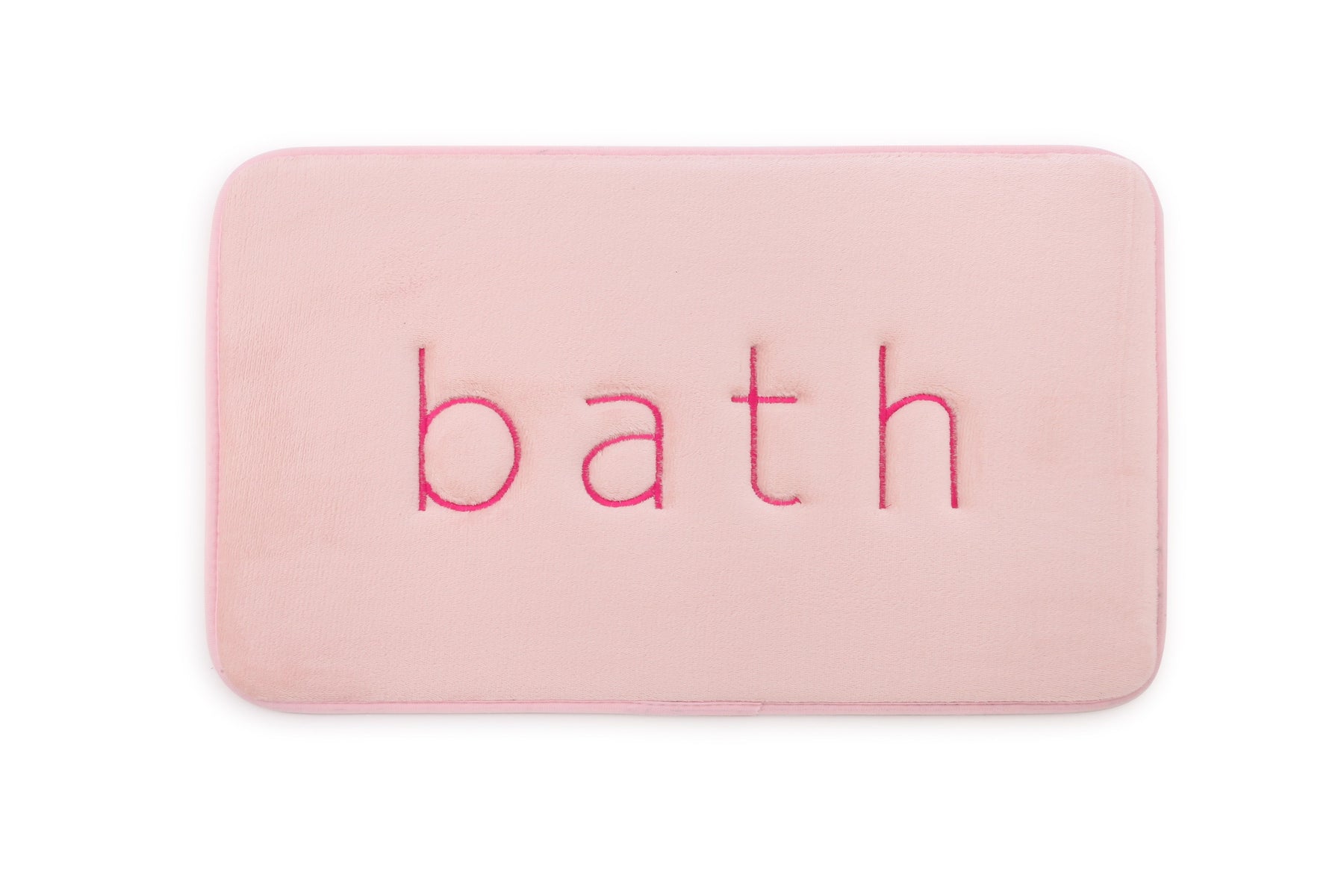 Extra Thick Memory Foam Bath Rug Mat, 60 x 40 cm, Pink, Ultra Absorbent Velvet - SuperSaverAU - view 8