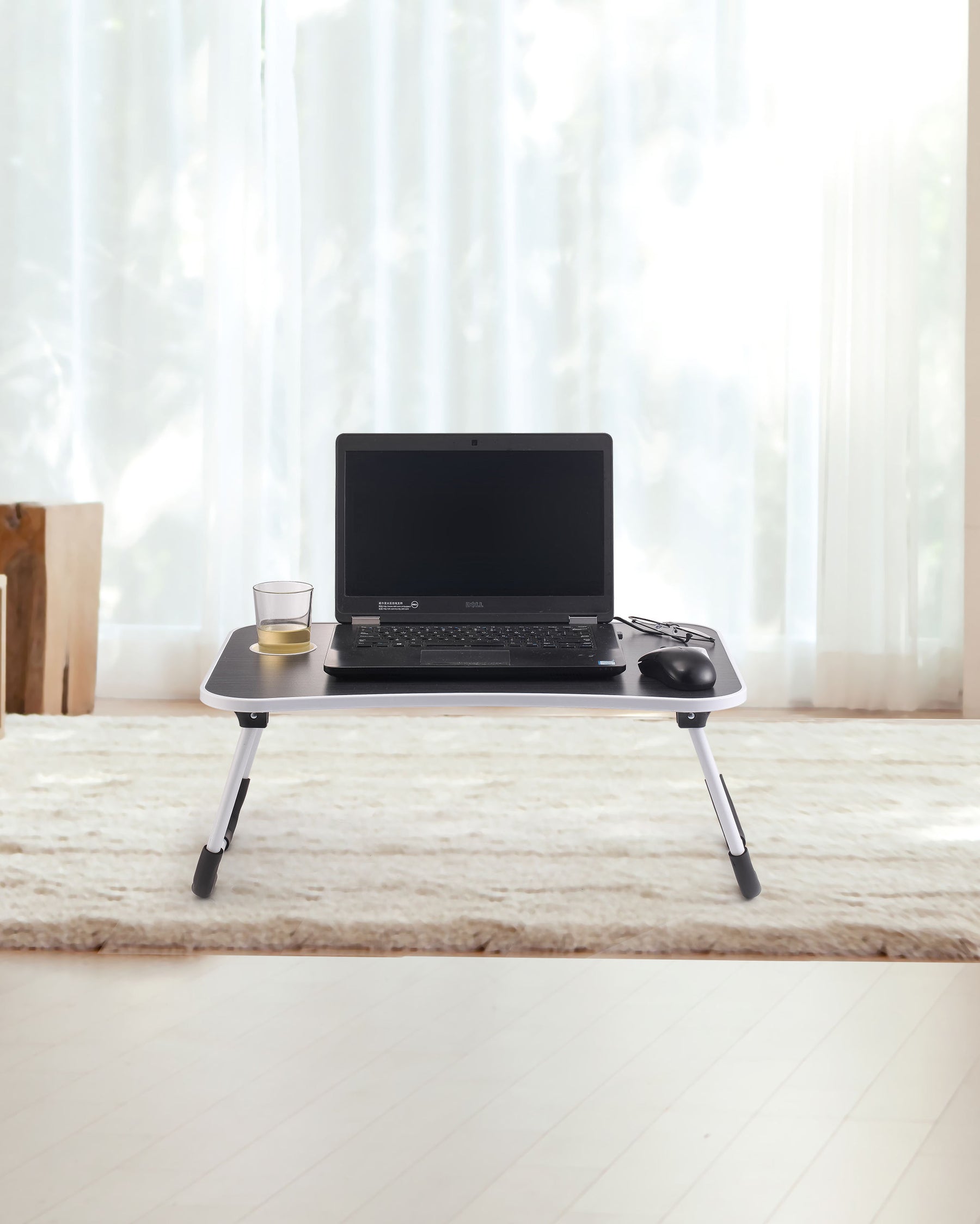 Premium Foldable Laptop Bed Desk with Storage 60x40x26cm